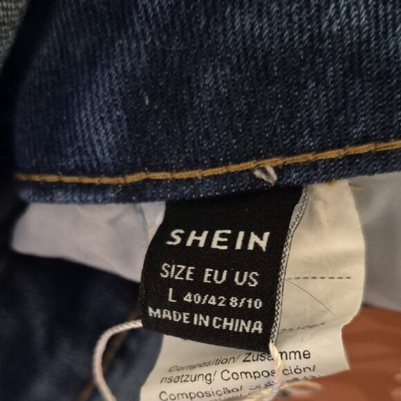 Denim Long Sleeve Button-Up Dress - Picture 9 of 9